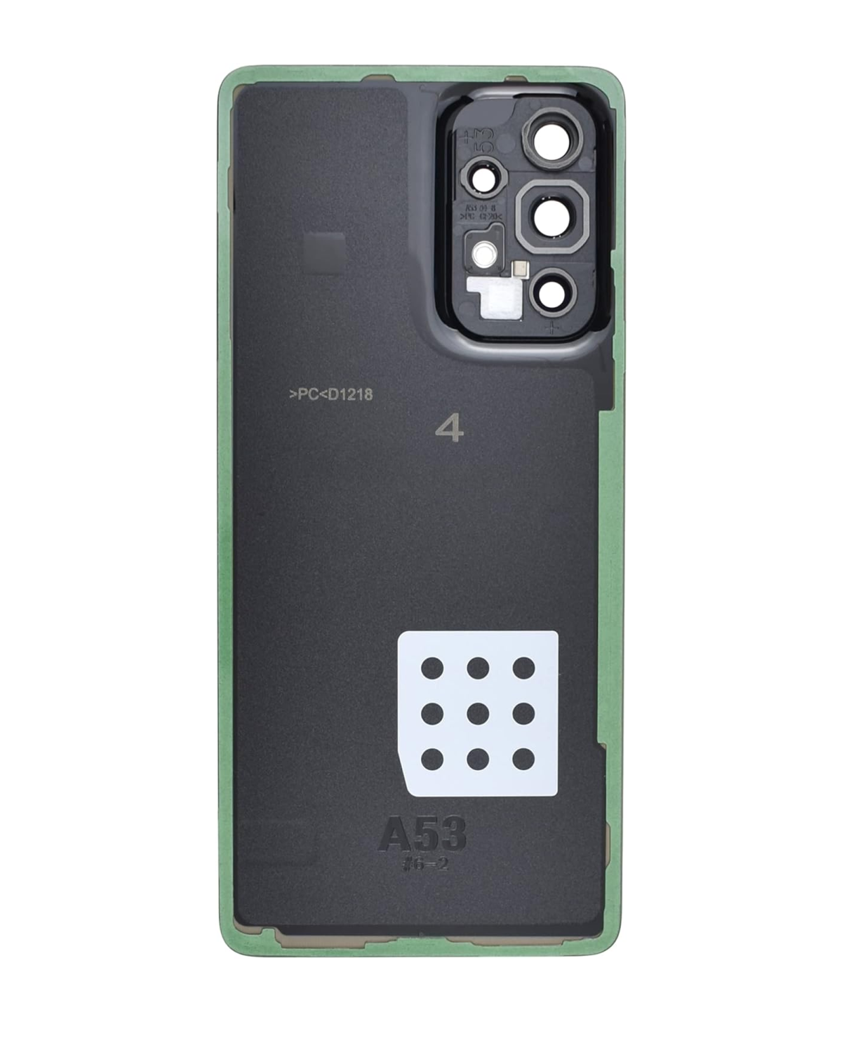 Samsung Galaxy A53 5G İle Uyumlu Arka Kapak Camı Kamera Lensiyle Uyumlu (A536 2022) (Servis Paketi) (Siyah) - Görsel 4