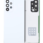 Samsung Galaxy A53 5G İle Uyumlu Arka Kapak Camı Kamera Lensli (A536 2022) (Servis Paketi) (Beyaz)