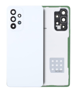 Samsung Galaxy A53 5G İle Uyumlu Arka Kapak Camı Kamera Lensli (A536 2022) (Servis Paketi) (Beyaz) - Görsel 4