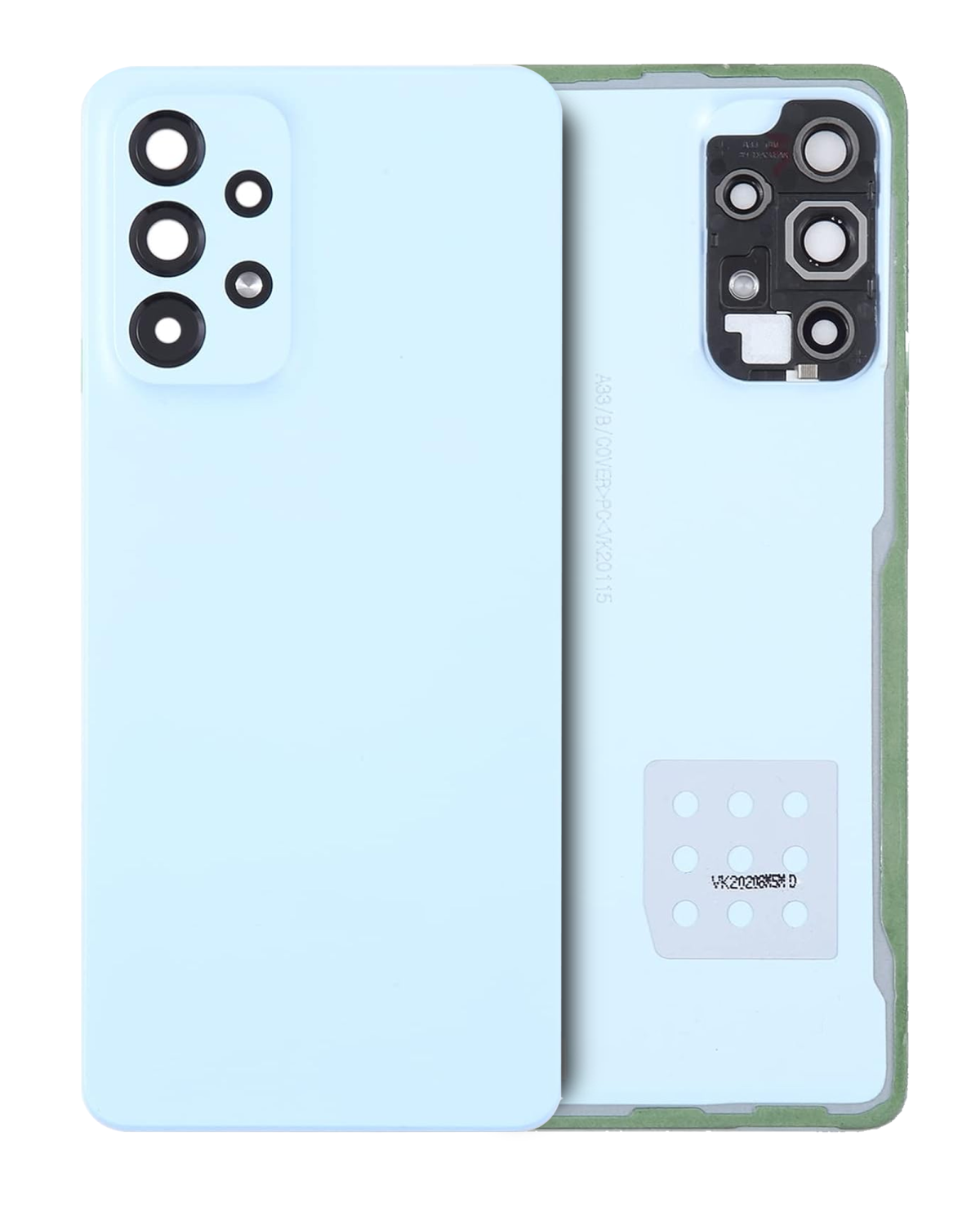 Samsung Galaxy A53 5G İle Uyumlu Arka Kapak Camı Kamera Lensli (A536 2022) (Servis Paketi) (Mavi) - Görsel 5