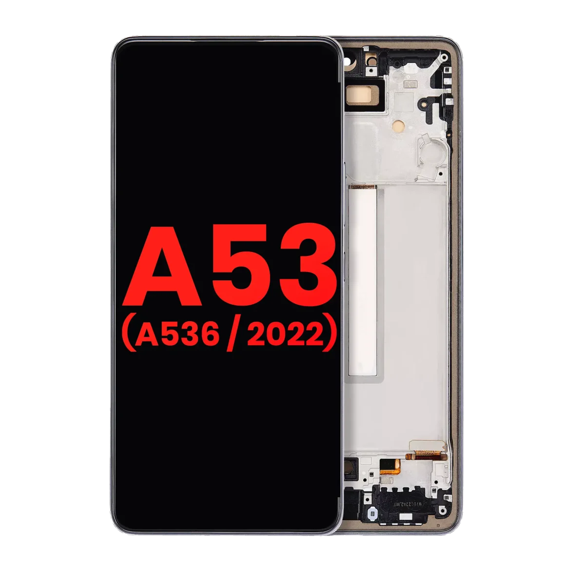 Samsung Galaxy A53 5G İle Uyumlu İçin Çerçeveli ekran (A536 2022) (6.36") (Aftermarket Plus) (Siyah)  Orijinal Ekranı