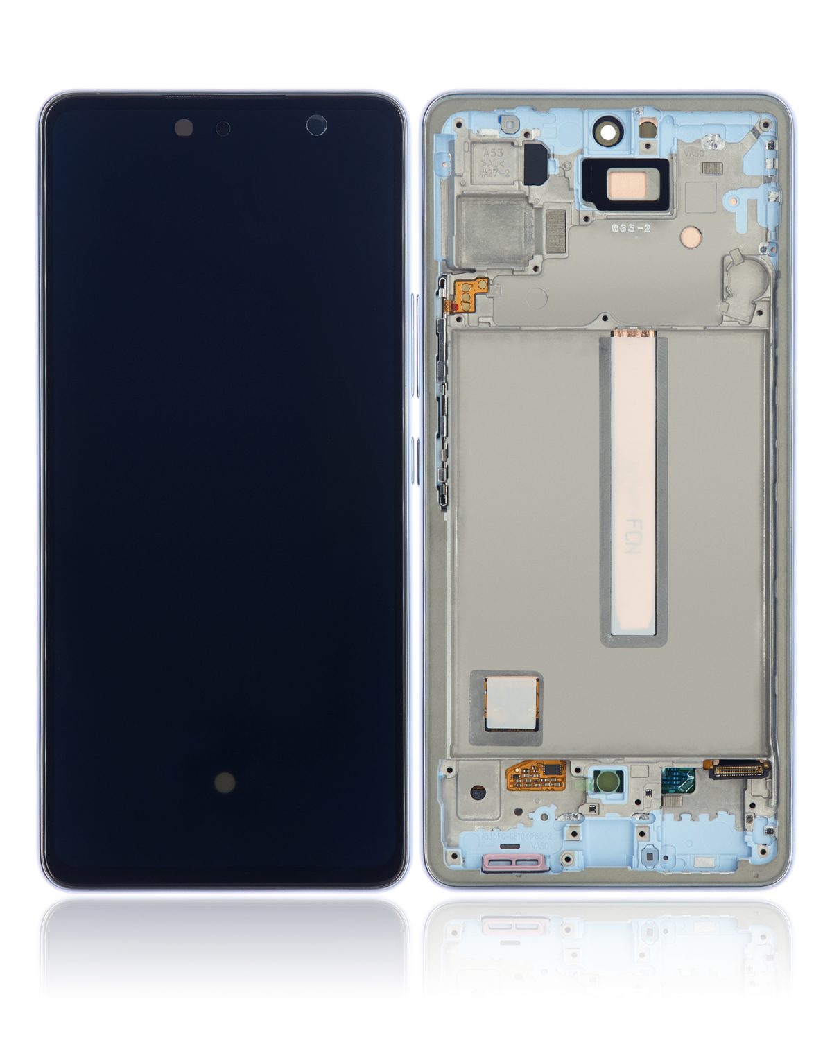 Samsung Galaxy A53 5G İle Uyumlu İçin Çerçeveli ekran (A536 2022) Orijinal (Mavi)  Orijinal Ekranı - Görsel 2