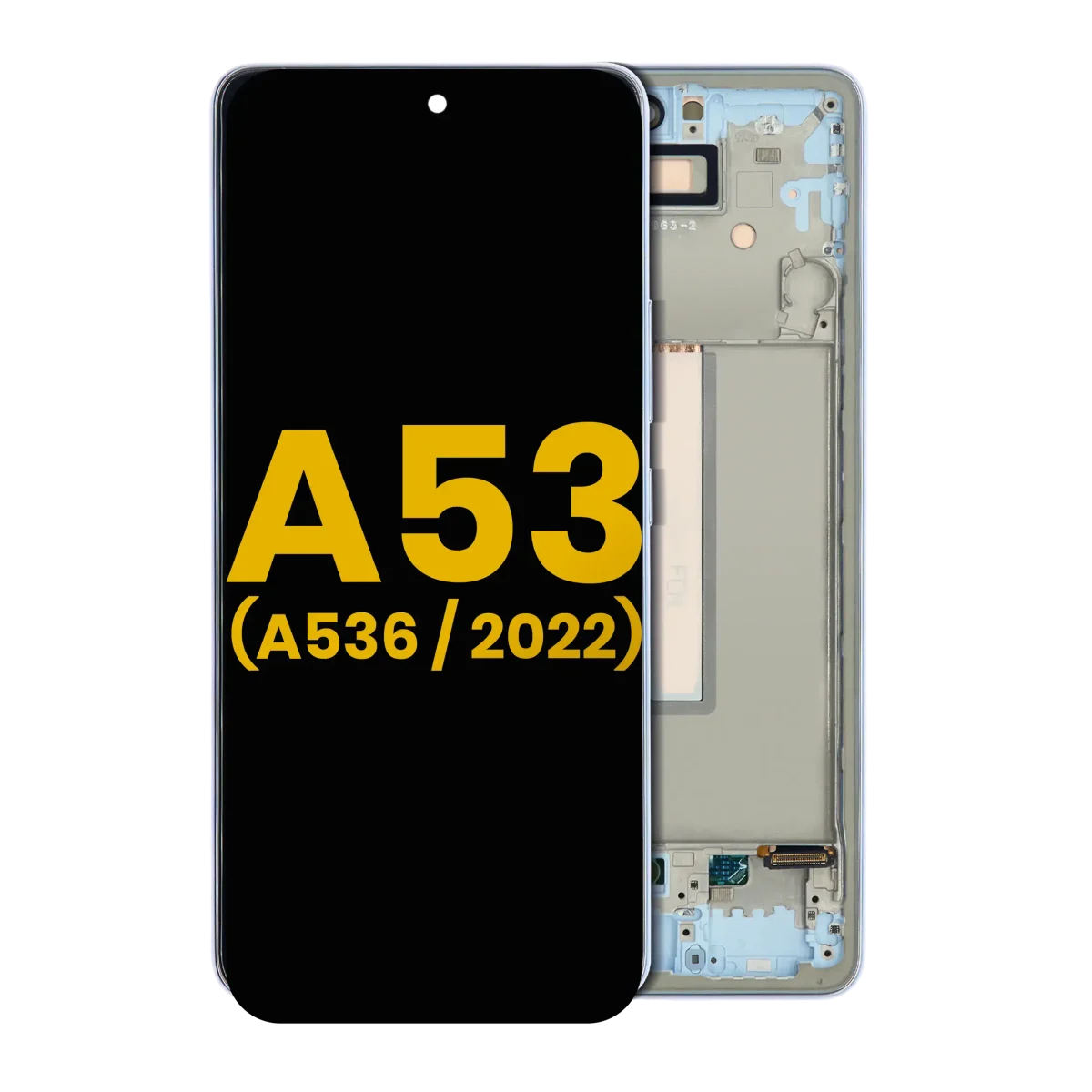 Samsung Galaxy A53 5G İle Uyumlu İçin Çerçeveli ekran (A536 2022) Orijinal (Mavi)  Orijinal Ekranı - Görsel 3