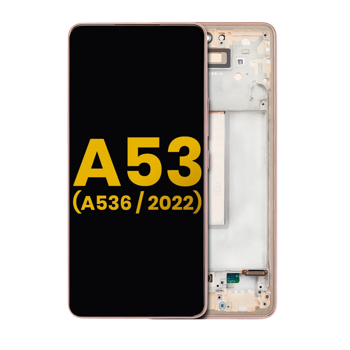 Samsung Galaxy A53 5G İle Uyumlu İçin Çerçeveli ekran (A536 2022) Orijinal (Şeftali)  Orijinal Ekranı - Görsel 3