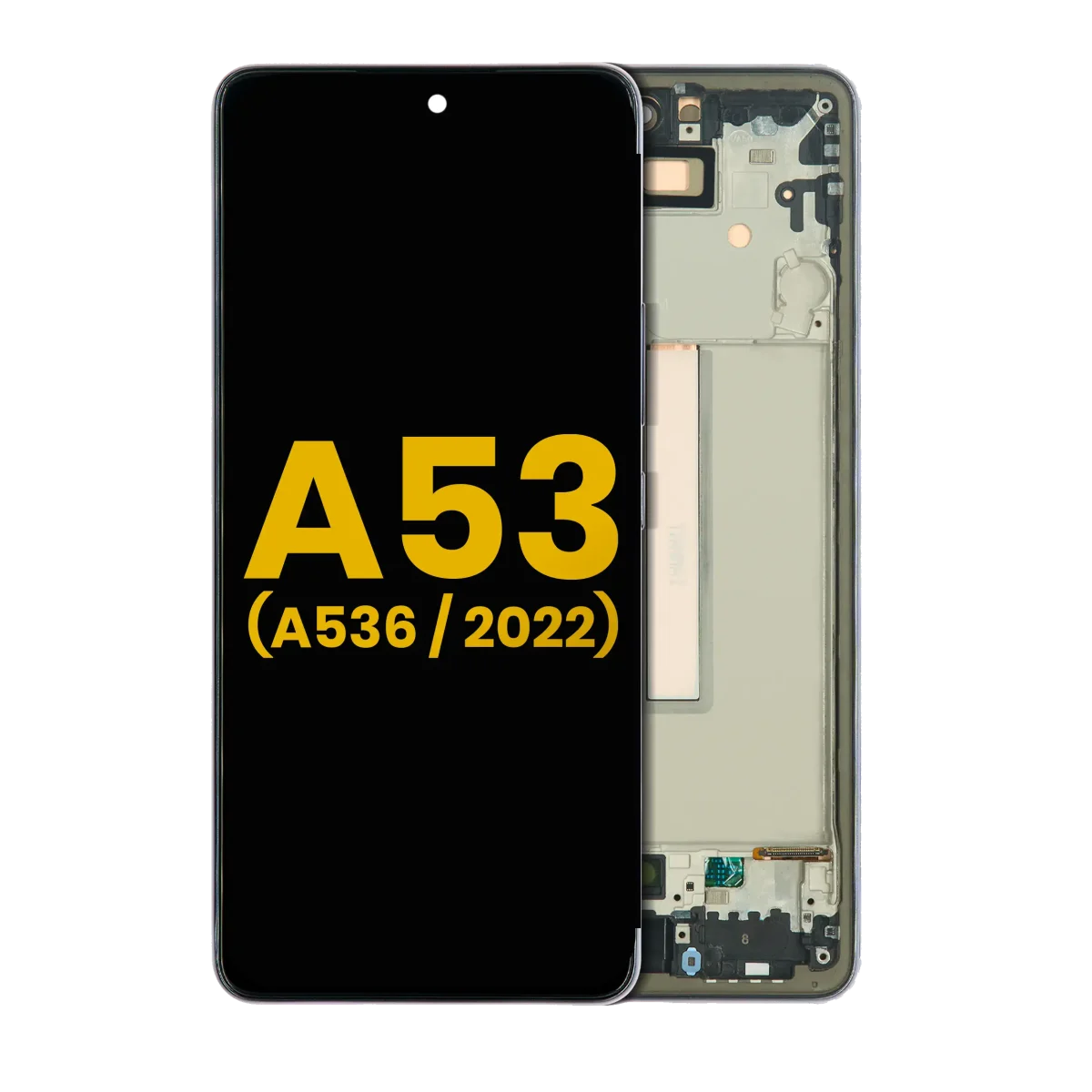 Samsung Galaxy A53 5G İle Uyumlu İçin Çerçeveli ekran (A536 2022) Orijinal (Siyah)  Orijinal Ekranı - Görsel 2