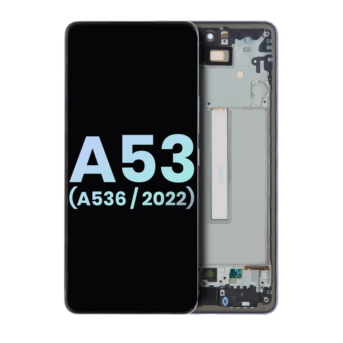 Samsung Galaxy A53 5G İle Uyumlu İçin Çerçeveli ekran (A536 2022) (Servis Paketi) (Siyah)  Orijinal Ekranı - Görsel 2