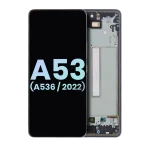 Samsung Galaxy A53 5G İle Uyumlu İçin Çerçeveli ekran (A536 2022) (Servis Paketi) (Siyah)  Orijinal Ekranı - Görsel 2