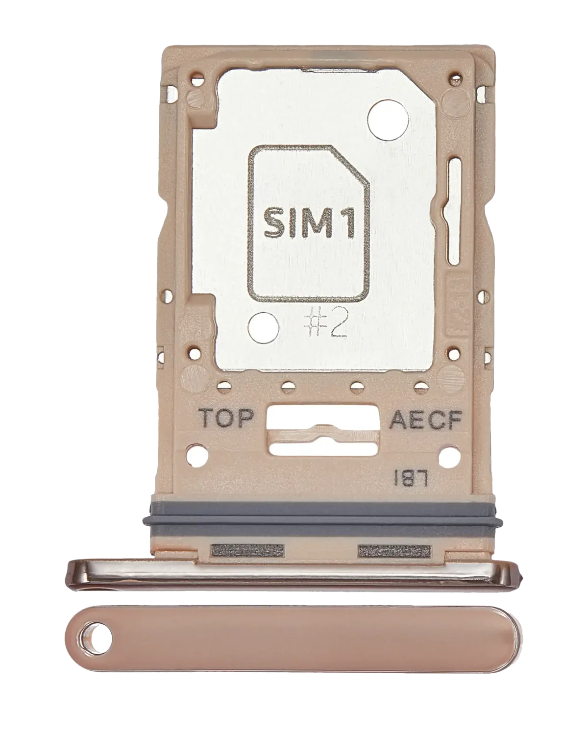 Samsung Galaxy A53 5G İle Uyumlu İle Uyumlu Çift Sim Kart Tepsisi (A536 2022) (Şeftali)