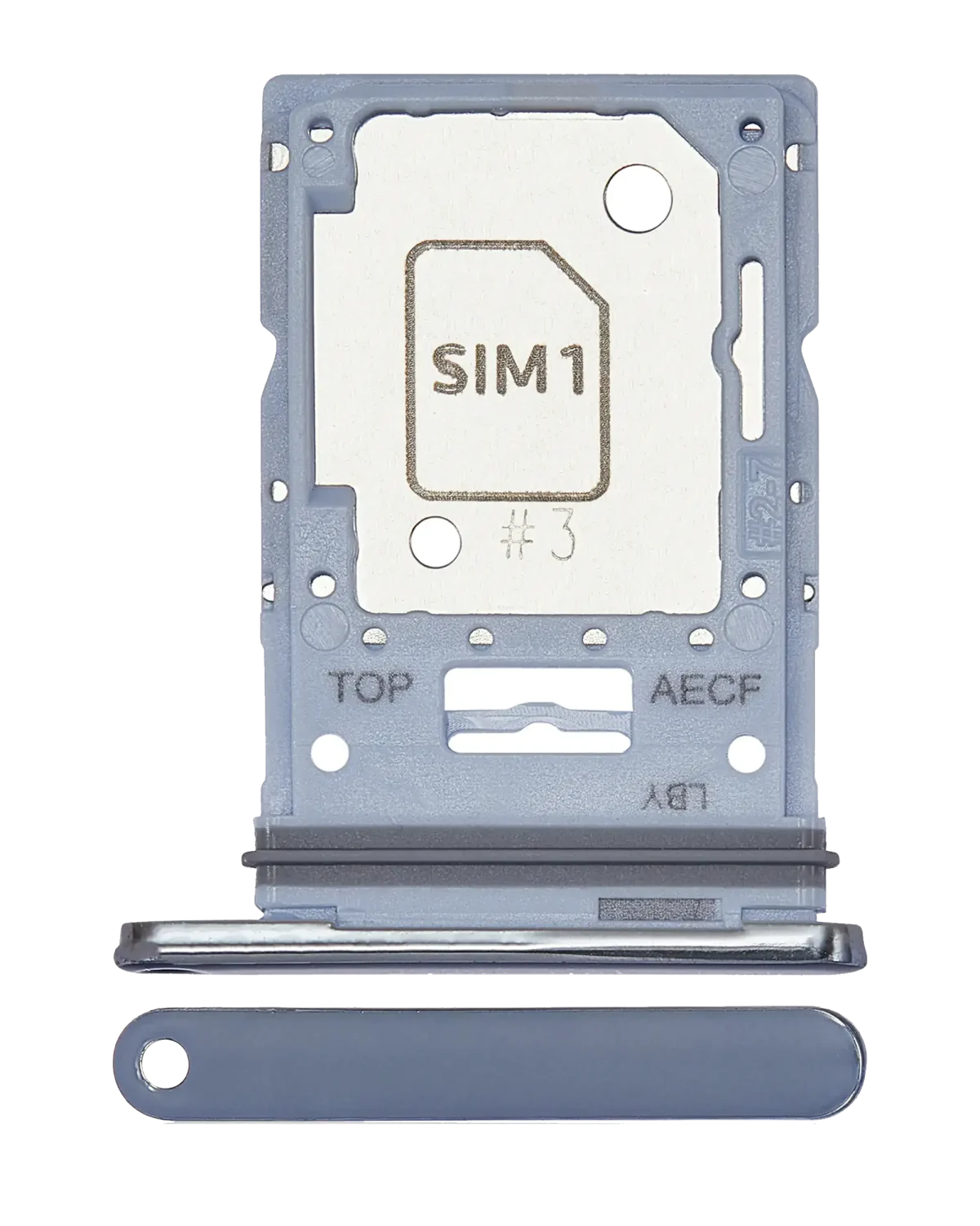 Samsung Galaxy A53 5G İle Uyumlu İle Uyumlu Tek Sim Kart Tepsisi (A536 2022) (Mavi)