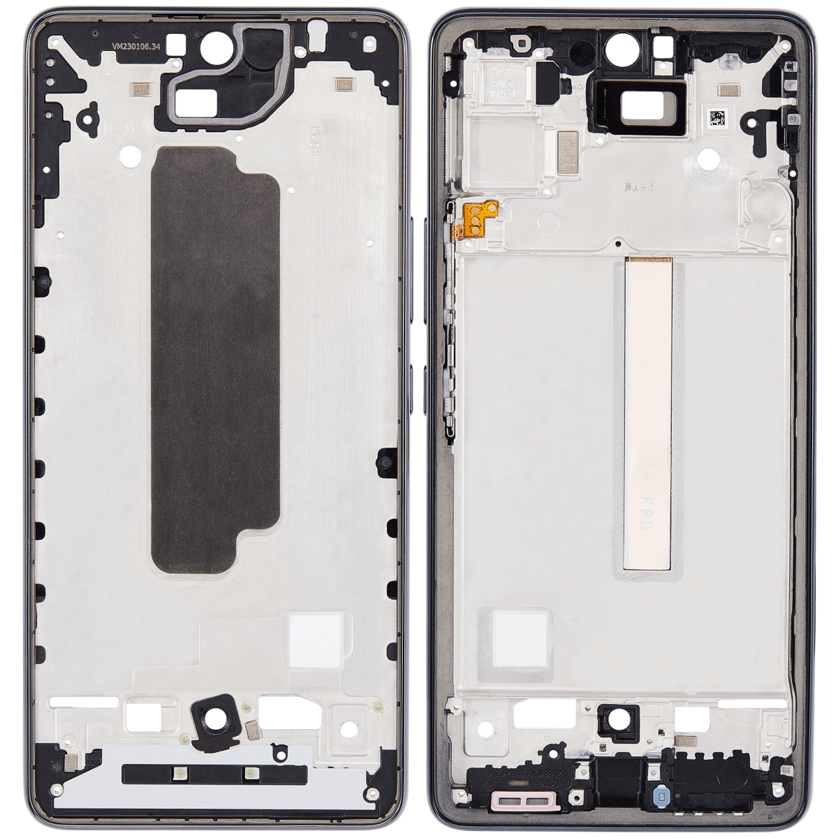 Samsung Galaxy A53 5G İle Uyumlu  Orta Çerçeve Kasası (A536 2022) (Siyah) - Görsel 2