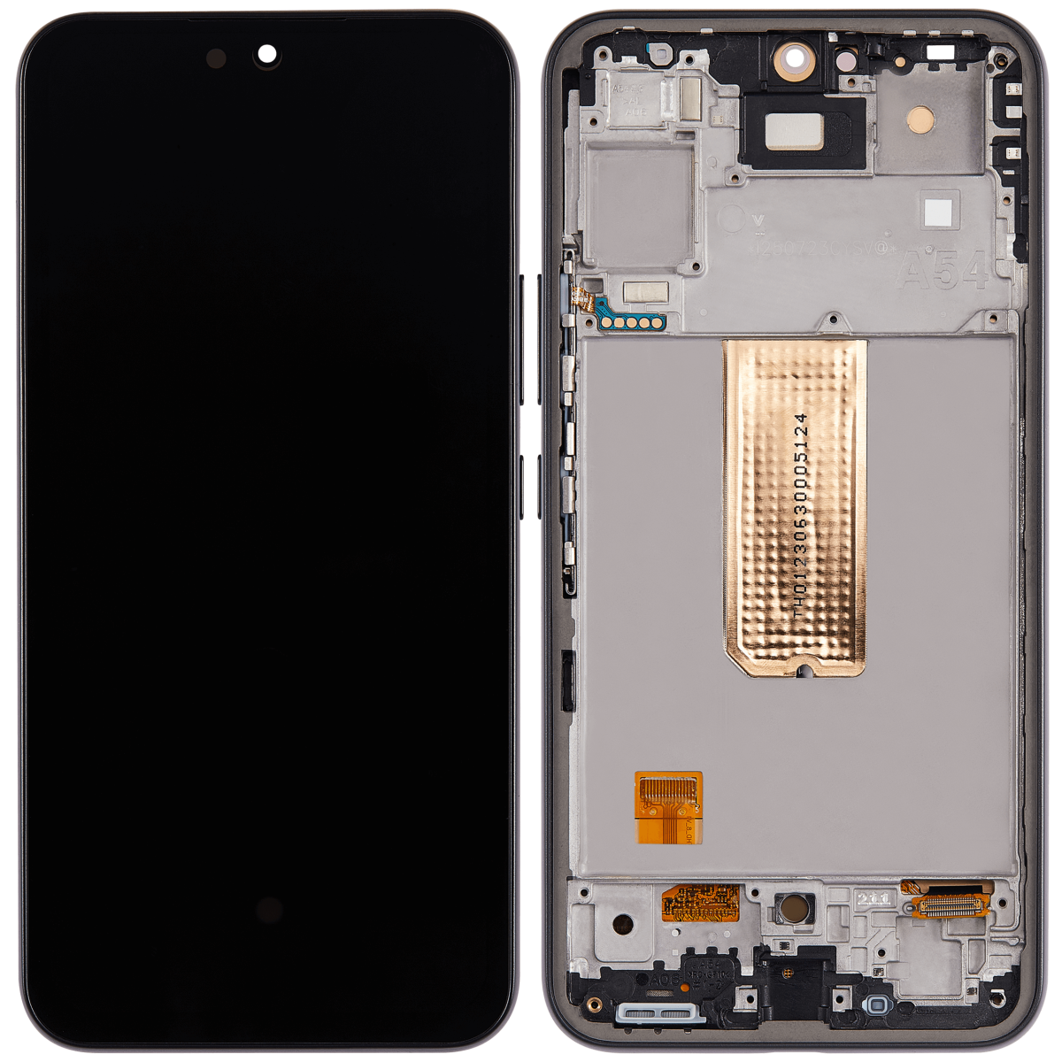 Samsung Galaxy A54 5G İle Uyumlu (A546 2023) - (Grafit) Çerçeveli ekran Orijinal Ekranı - Görsel 2