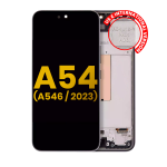 Samsung Galaxy A54 5G İle Uyumlu (A546 2023) - Orijinal (Grafit) Çerçeveli ekran Orijinal Ekranı