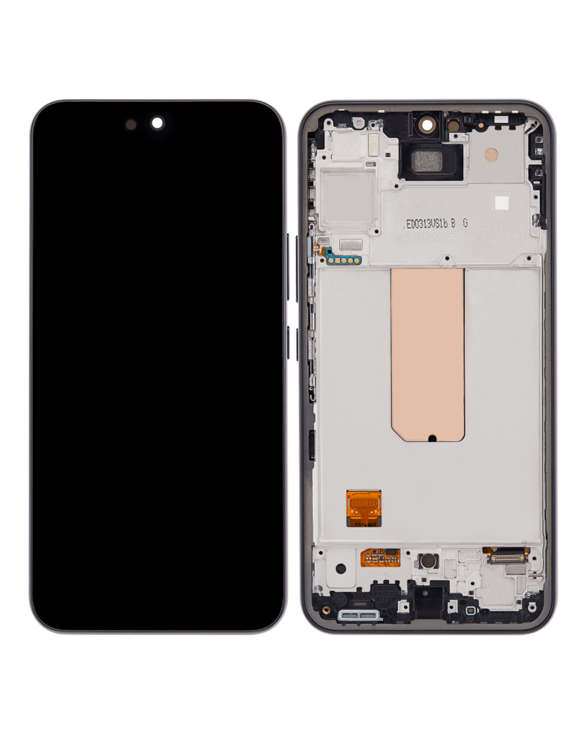 Samsung Galaxy A54 5G İle Uyumlu (A546 2023) - (Servis Paketi) (Grafit) Çerçeveli ekran Orijinal Ekranı - Görsel 3