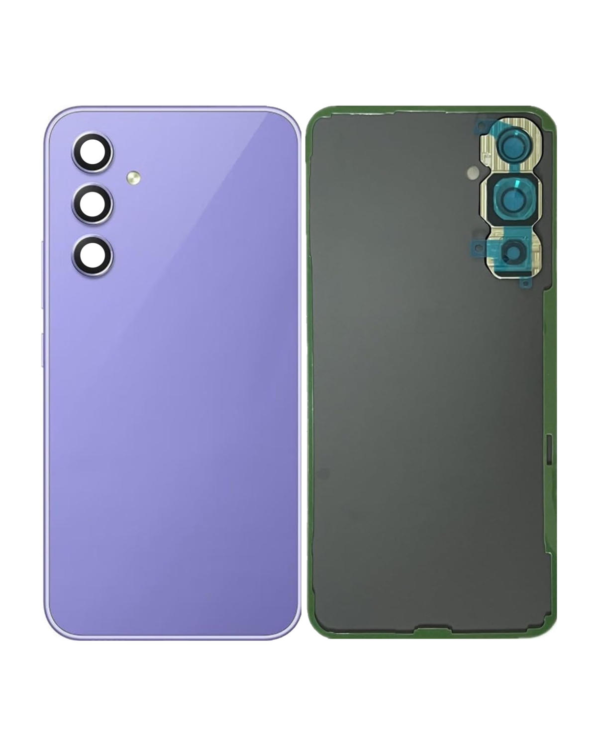 Samsung Galaxy A54 5G İle Uyumlu Arka Kapak Camı Kamera Lensiyle Uyumlu (A546 2023) (Servis Paketi) (Menekşe) - Görsel 4