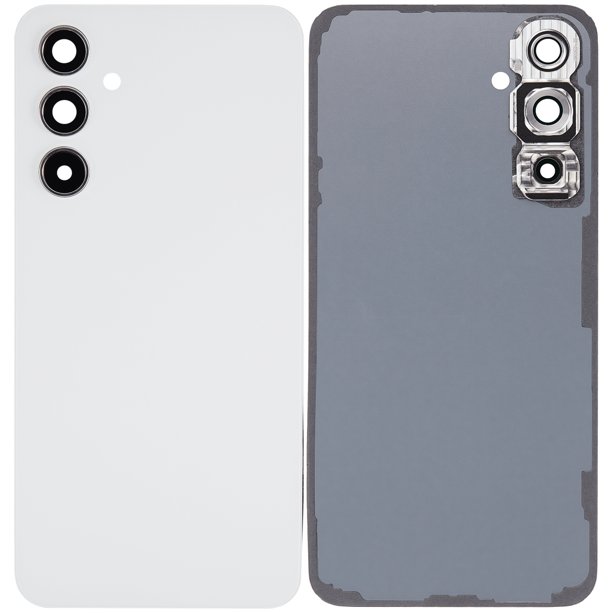 Samsung Galaxy A54 5G İle Uyumlu Arka Kapak Camı Kamera Lensli (A546 2023)  (Beyaz) - Görsel 2