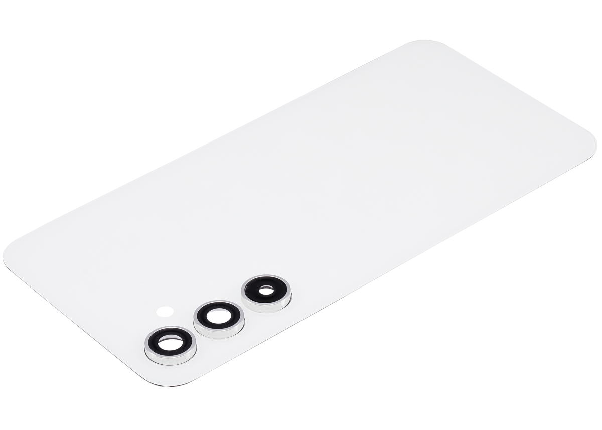 Samsung Galaxy A54 5G İle Uyumlu Arka Kapak Camı Kamera Lensli (A546 2023)  (Beyaz) - Görsel 5