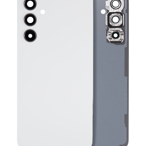 Samsung Galaxy A54 5G İle Uyumlu Arka Kapak Camı Kamera Lensli (A546 2023)  (Beyaz)