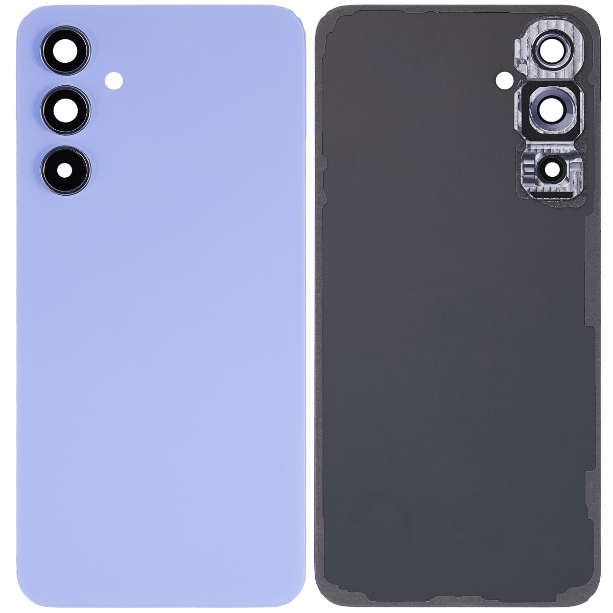 Samsung Galaxy A54 5G İle Uyumlu Arka Kapak Camı Kamera Lensli (A546 2023)  (Menekşe) - Görsel 2