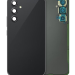 Samsung Galaxy A54 5G İle Uyumlu Arka Kapak Camı Kamera Lensli (A546 2023) (Servis Paketi) (Grafit)