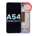 Samsung Galaxy A54 5G İle Uyumlu İçin Çerçeveli ekran (A546 2023) - (Servis Paketi) (Menekşe)  Orijinal Ekranı
