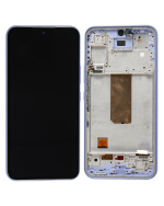 Samsung Galaxy A54 5G İle Uyumlu İçin Çerçeveli ekran (A546 2023) - (Servis Paketi) (Menekşe)  Orijinal Ekranı - Görsel 4