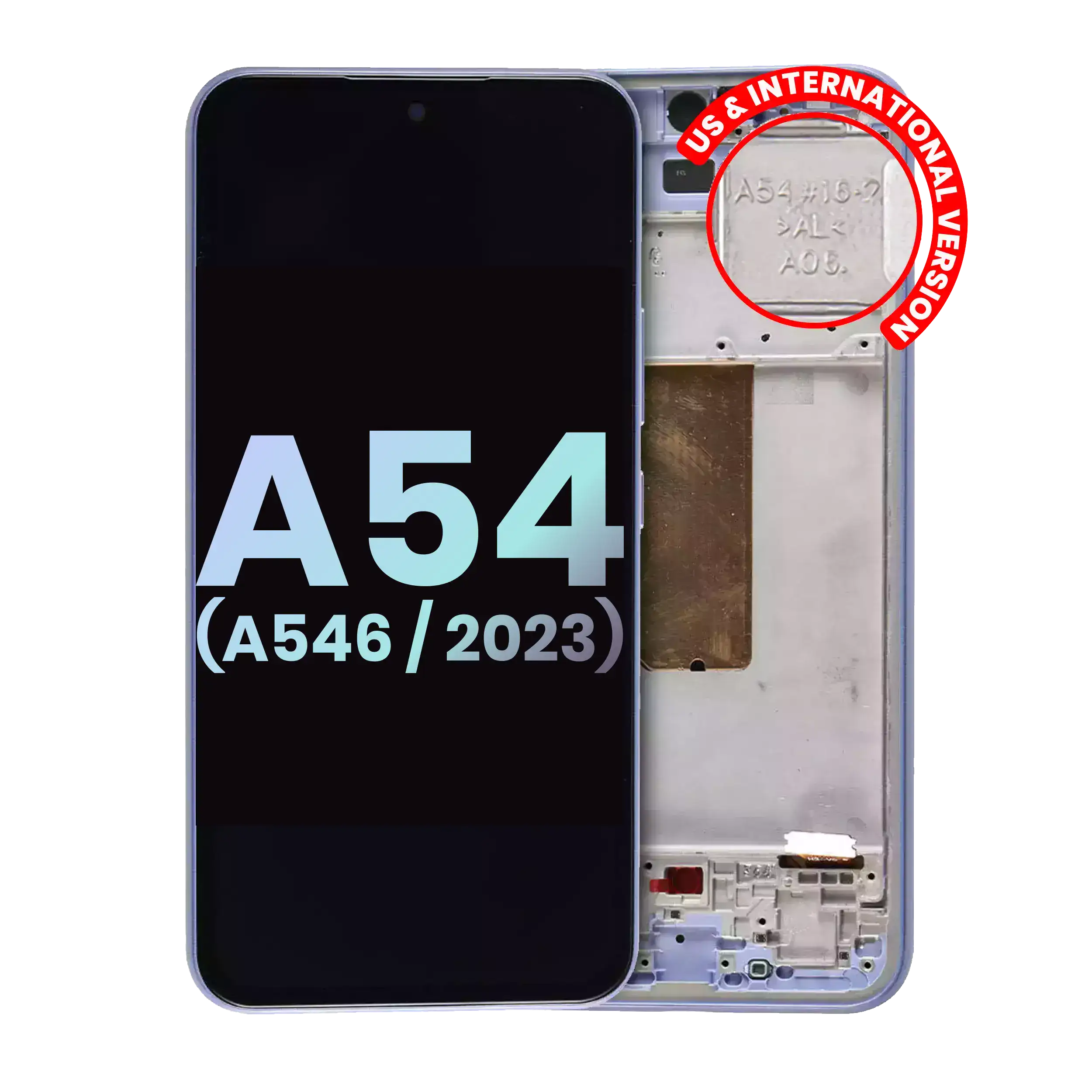 Samsung Galaxy A54 5G İle Uyumlu İçin Çerçeveli ekran (A546 2023) - (Servis Paketi) (Menekşe)  Orijinal Ekranı Samsung Galaxy A54 5G İle Uyumlu İçin Çerçeveli ekran (A546 2023) - (Servis Paketi) (Menekşe)  Orijinal Ekranı