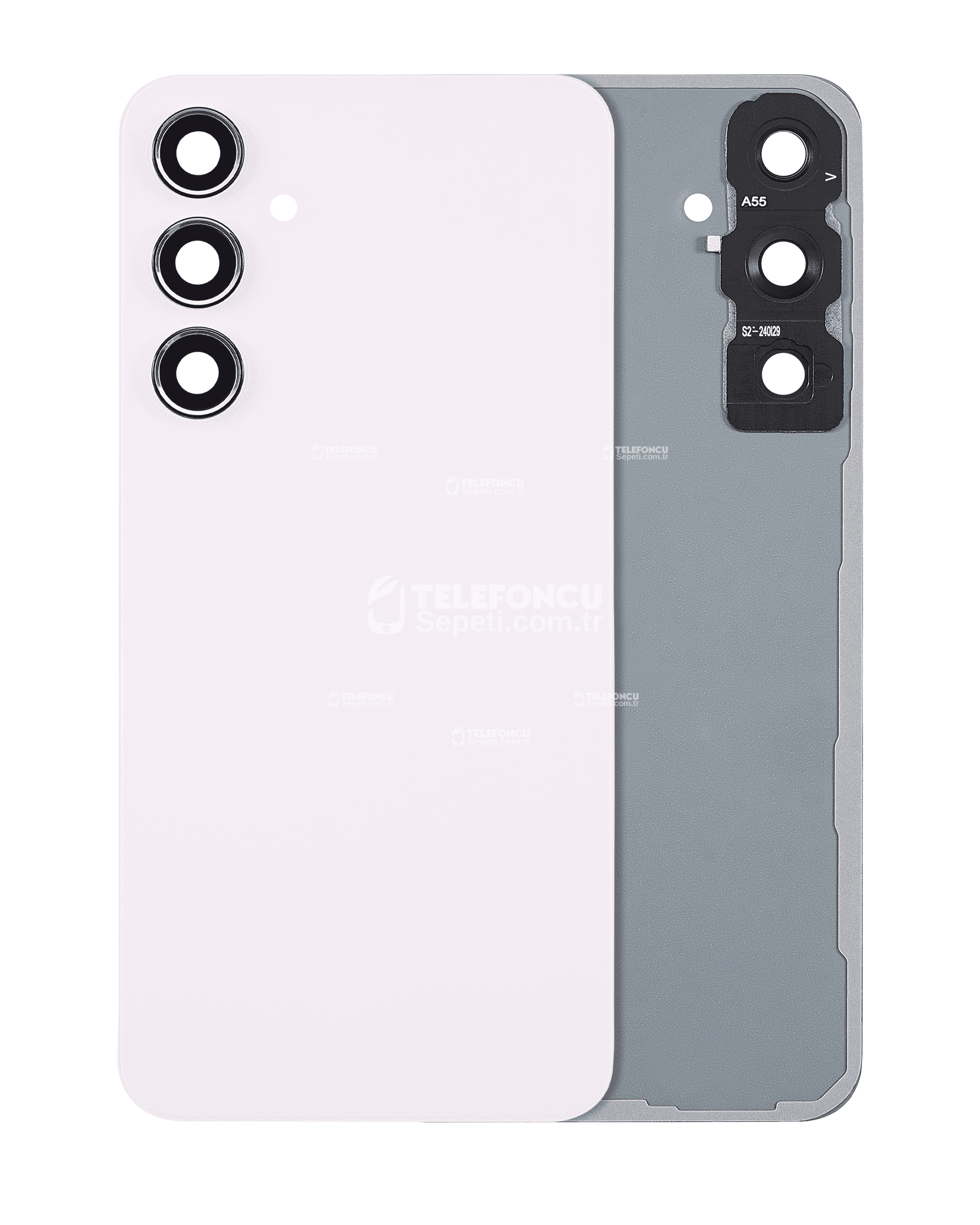 Samsung Galaxy A55 5G İle Uyumlu Arka Kapak Camı Kamera Lensli (A556 2024) (Leylak) Samsung Galaxy A55 5G İle Uyumlu Arka Kapak Camı Kamera Lensli (A556 2024) (Leylak)