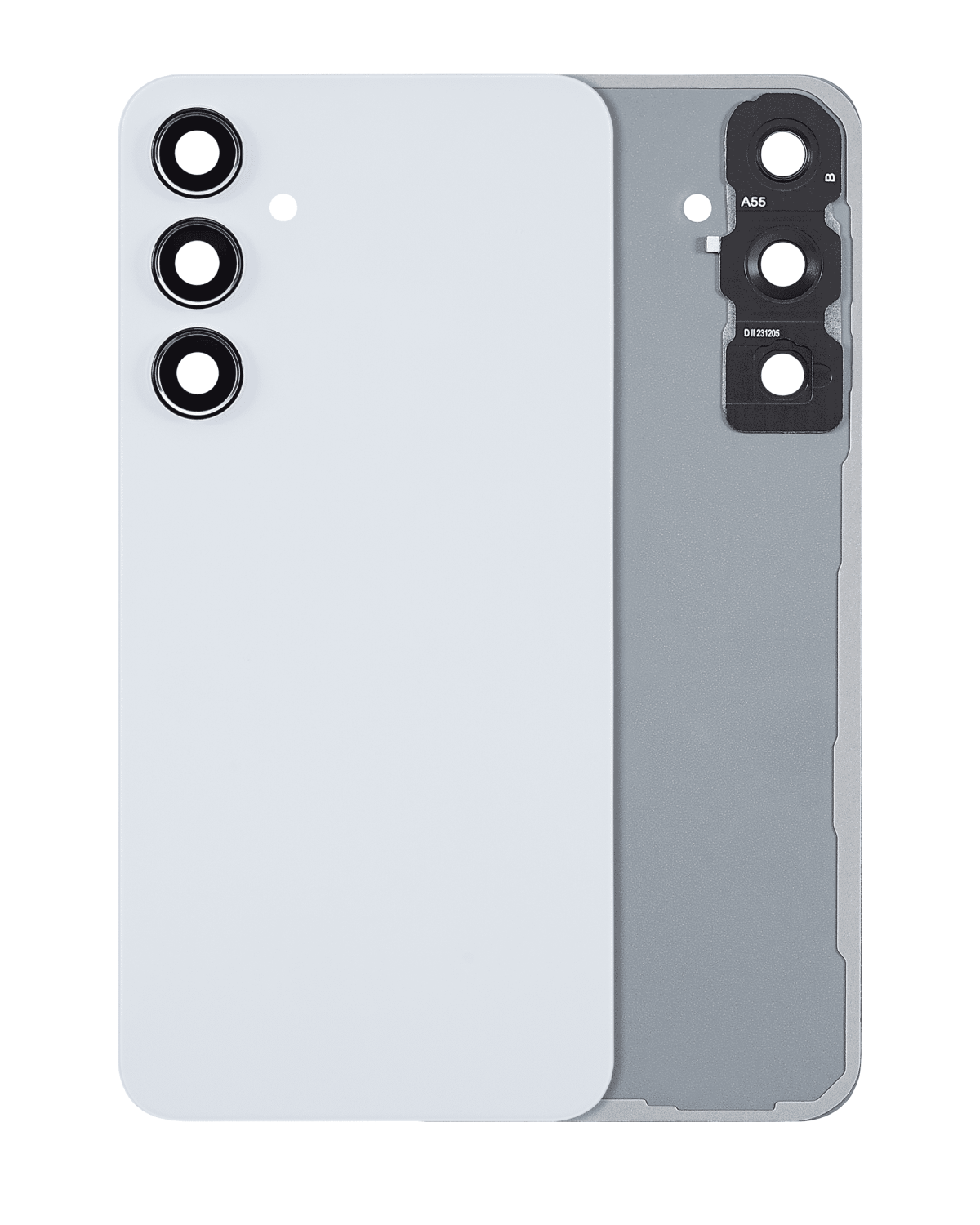 Samsung Galaxy A55 5G İle Uyumlu Arka Kapak Camı Kamera Lensli (A556 2024) (eblue) - Görsel 3