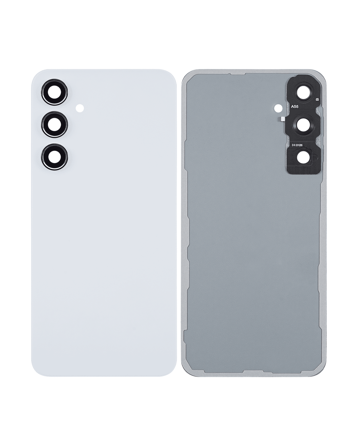 Samsung Galaxy A55 5G İle Uyumlu Arka Kapak Camı Kamera Lensli (A556 2024) (eblue) - Görsel 4
