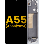 Samsung Galaxy A55 İle Uyumlu İçin Çerçeveli ekran (A556 2024) Orijinal (eblue)  Orijinal Ekranı Uyumlu