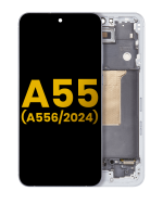 Samsung Galaxy A55 İle Uyumlu İçin Çerçeveli ekran (A556 2024) Orijinal (eblue)  Orijinal Ekranı Uyumlu