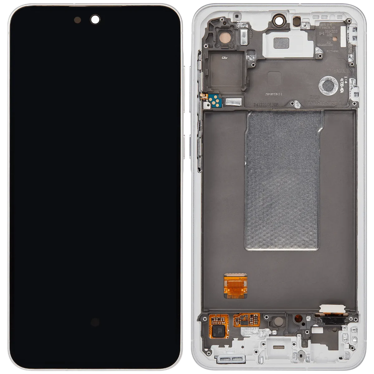 Samsung Galaxy A56 5G İle Uyumlu İçin Çerçeveli ekran (A566 2025) Orijinal (Açık Gri)  Orijinal Ekranı - Görsel 2