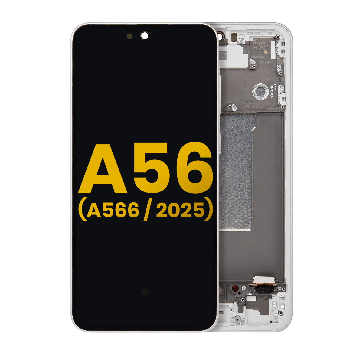 Samsung Galaxy A56 5G İle Uyumlu İçin Çerçeveli ekran (A566 2025) Orijinal (Açık Gri)  Orijinal Ekranı