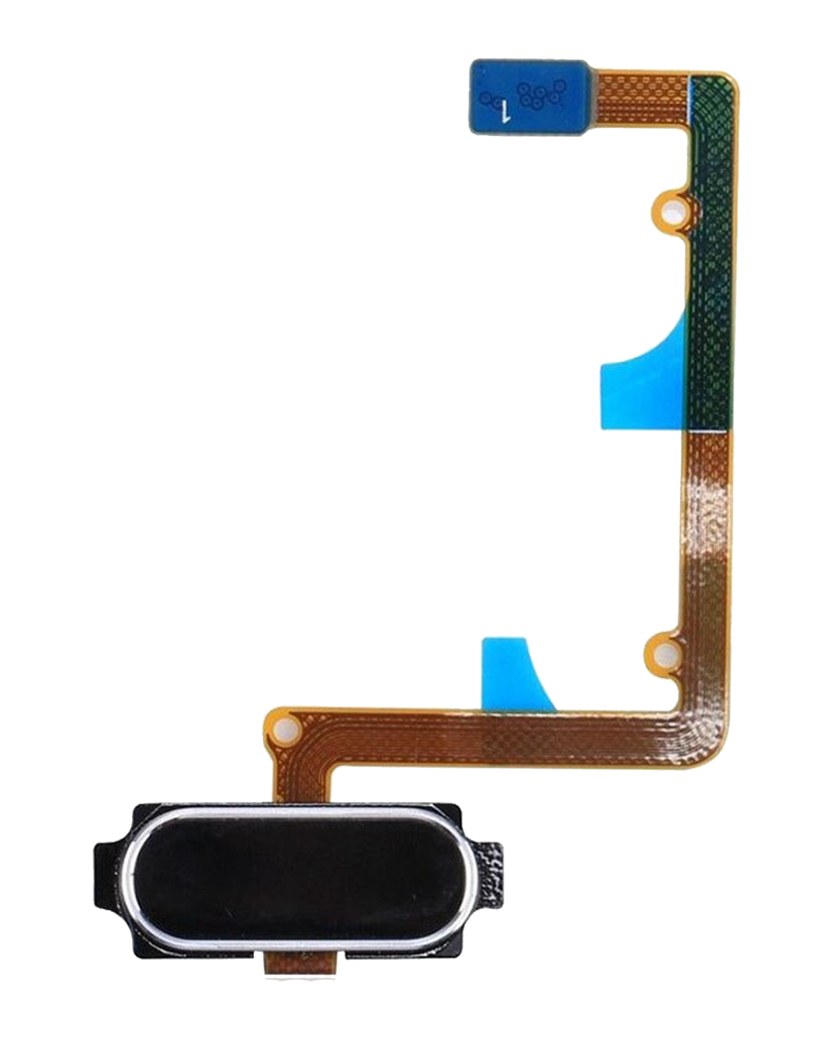 Samsung Galaxy A7 Ana İle Uyumlu Sayfa Düğmesi Esnek Kablo (A710 2016) (Siyah)