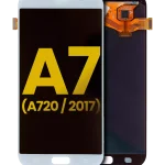 Samsung Galaxy A7 ile İle Uyumlu Uyumlu Çerçevesiz ekran Orijinal Ekranı (Yenilenmiş: Kozmetik Sınıf: Yeni) (A720 2017) (Gök Mavisi)