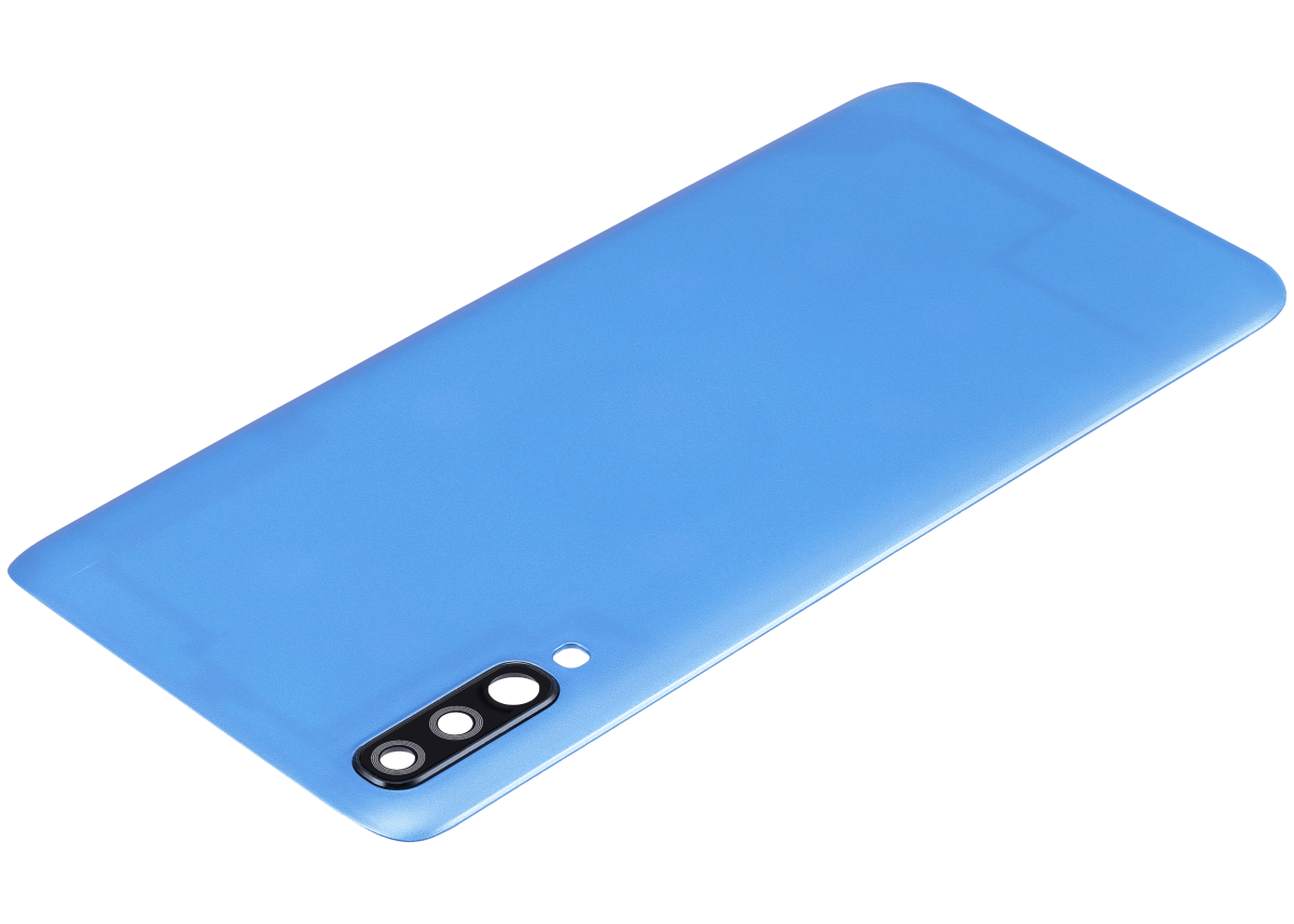 Samsung Galaxy A70 Arka İle Uyumlu kapak Cam (A705 2019) (Aftermarket Plus) (Mavi) - Görsel 5