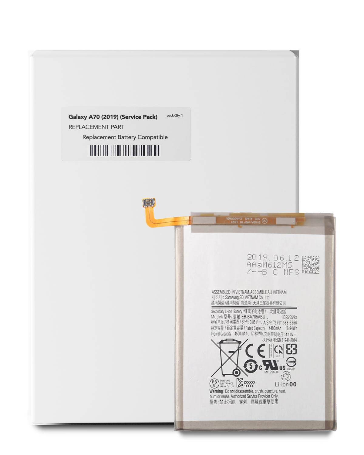 Samsung Galaxy A70 İle Uyumlu Batarya Pil (A705 2019) (EB-BA705ABU) (Servis Paketi)