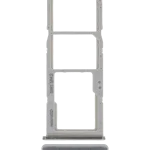 Samsung Galaxy A70 İle Uyumlu Çift Sim Kart Tepsisi (A705 2019) (Gümüş)