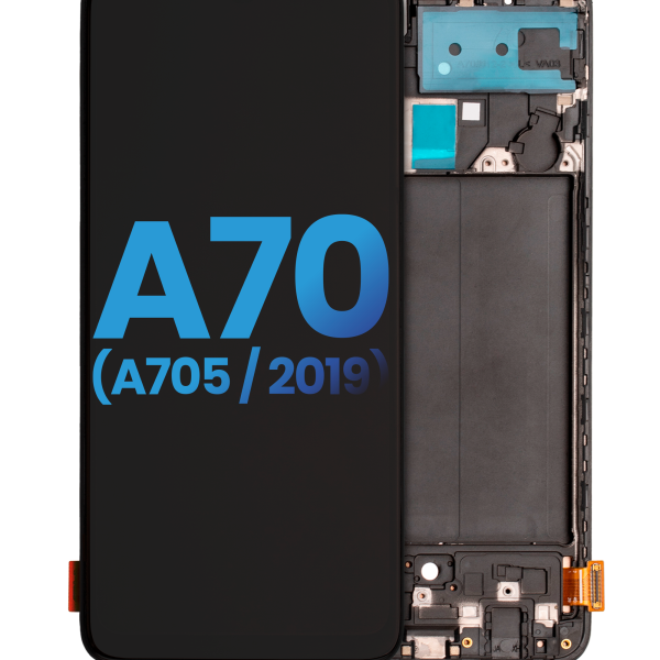 Samsung Galaxy A70 İle Uyumlu İçin Çerçeveli ekran (A705 2019)  LCD Ekranı (Parmak İzi Tarayısı Olmadan) (Yan Sanayi: Incell) (Tüm Renkler)