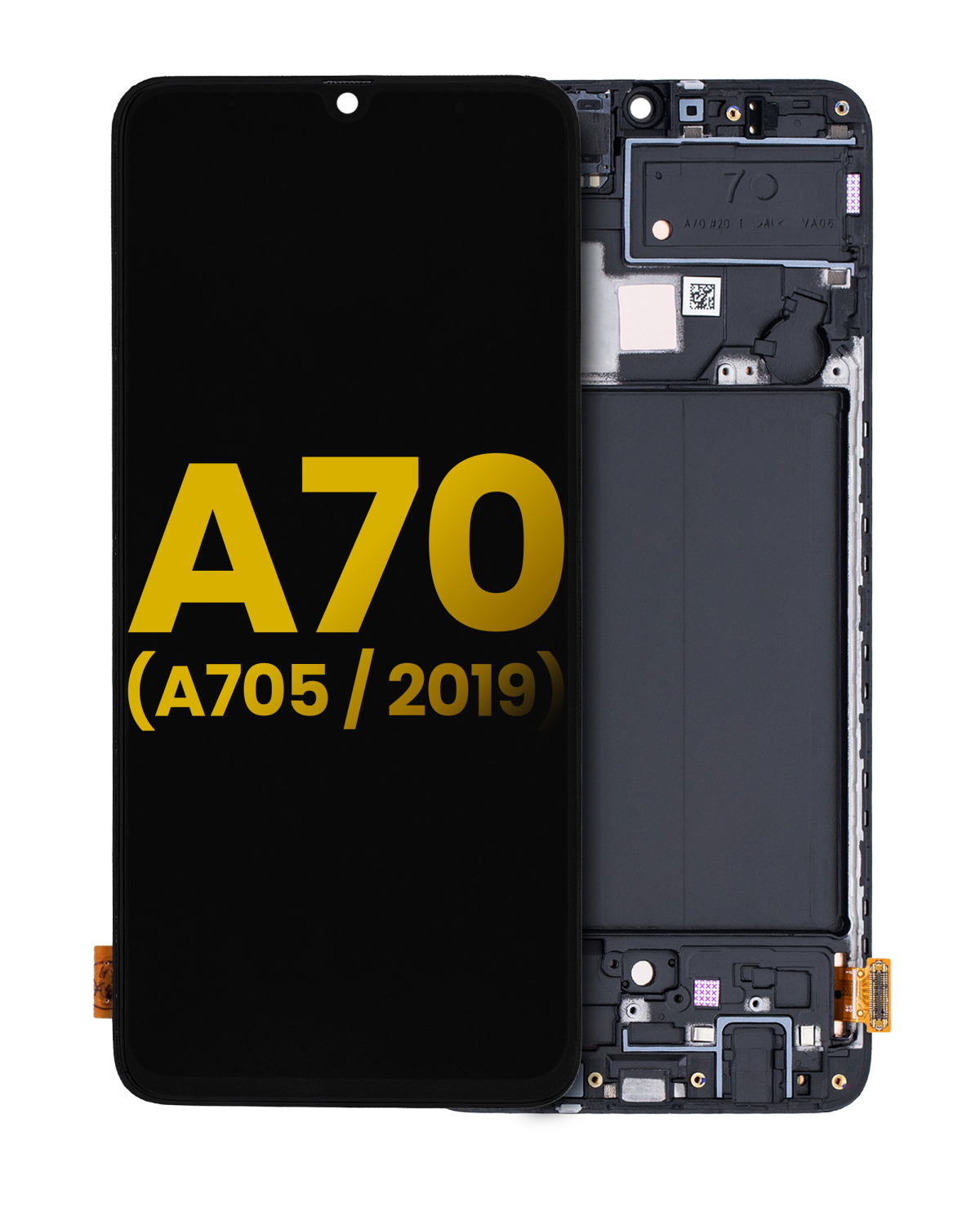 Samsung Galaxy A70 İle Uyumlu İçin Çerçeveli ekran (A705 2019) Orijinal (Tüm Renkler)  Orijinal Ekranı