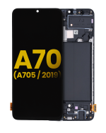 Samsung Galaxy A70 İle Uyumlu İçin Çerçeveli ekran (A705 2019) Orijinal (Tüm Renkler)  Orijinal Ekranı