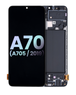 Samsung Galaxy A70 İle Uyumlu İçin Çerçeveli ekran (A705 2019) (Servis Paketi) (Tüm Renkler)  Orijinal Ekranı