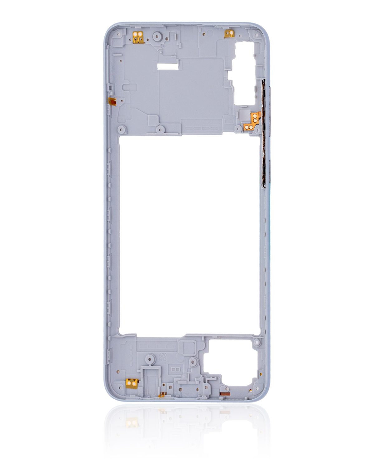 Samsung Galaxy A70 İle Uyumlu  Orta Çerçeve Kasası (A705 2019) (Aftermarket Plus) (Beyaz) - Görsel 5