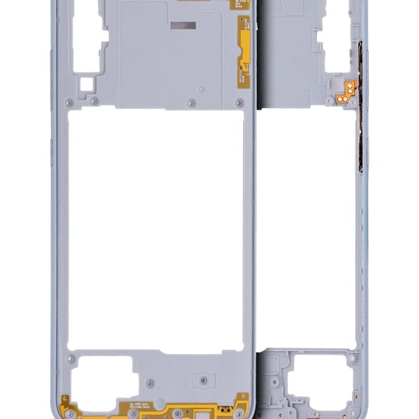 Samsung Galaxy A70 İle Uyumlu  Orta Çerçeve Kasası (A705 2019) (Aftermarket Plus) (Beyaz)