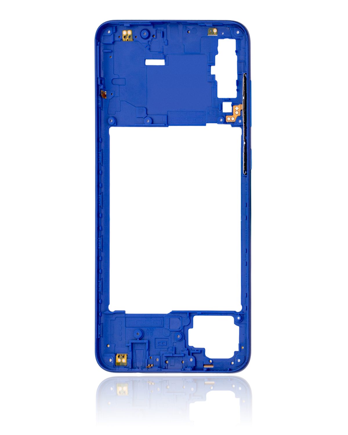 Samsung Galaxy A70 Orta İle Uyumlu Çerçeve Muhafazası (A705 2019) (Aftermarket Plus) (Mavi) - Görsel 5