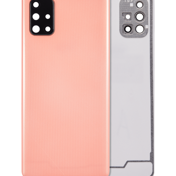 Samsung Galaxy A71 4G İle Uyumlu Arka Kapak Cam Kamera Lensli (A715 2020) (Prizma Crush Pembe)