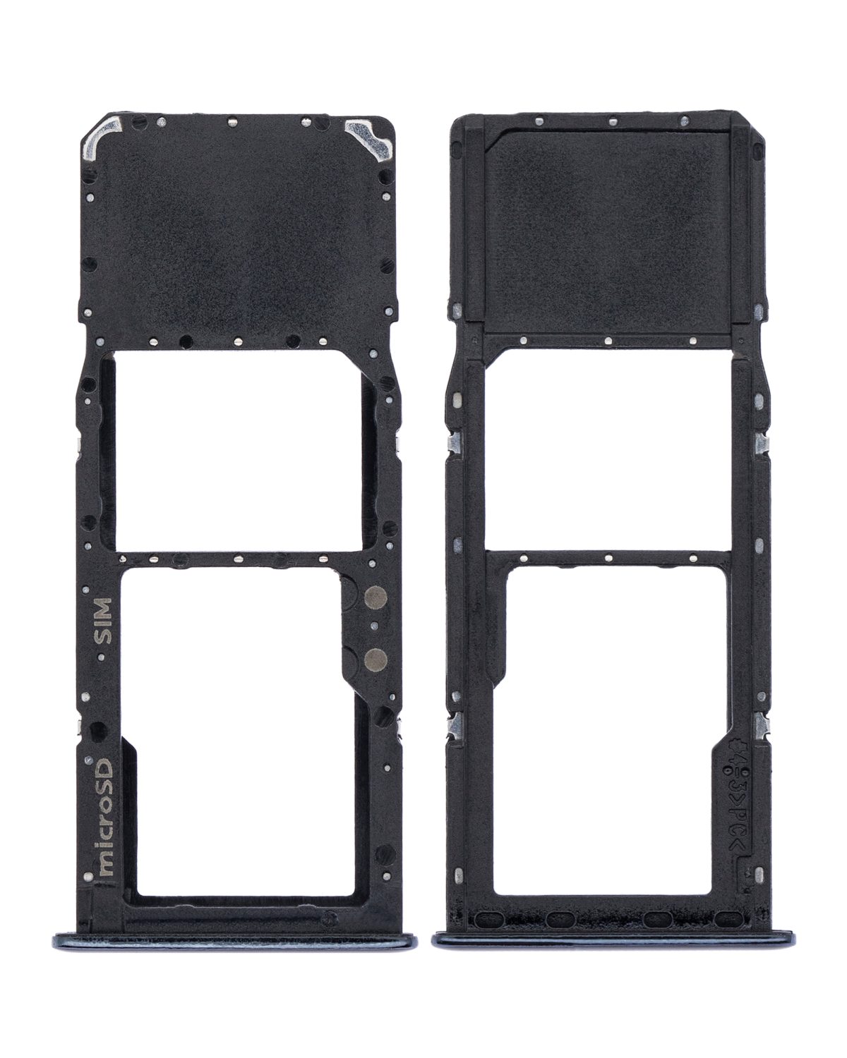 Samsung Galaxy A71 4G İle Uyumlu Tek Sim Kart Tepsisi (A515 2019) A71 (A715 2020) (Prizma Crush Siyah) - Görsel 2