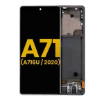 Samsung Galaxy A71 5G İle Uyumlu İçin Çerçeveli ekran (A716U 2020) Orijinal (Prizma Küp Siyah)  Orijinal Ekranı - Görsel 2