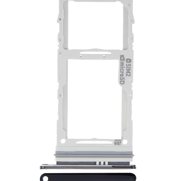 Samsung Galaxy A71 5G İle Uyumlu İle Uyumlu Çift Sim Kart Tepsisi (A716 2020) (Prizma Küp Siyah)