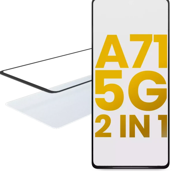 Samsung Galaxy A71 5G İle Uyumlu OCA Önceden Kurulu 2'si 1 Arada Ön Cam (A716 2020)